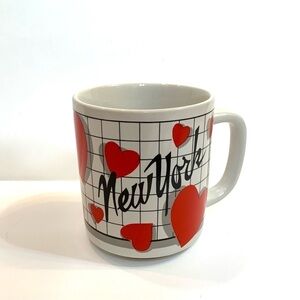 Vintage Love New York Coffee Hearts Mug